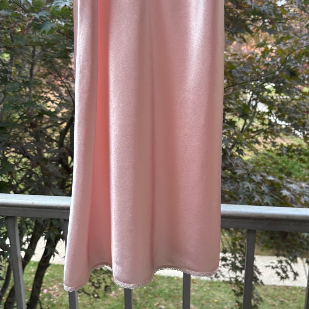 Vintage 90’s Cottagecore Ballet Pink Slip Dress Lace Mini Cute Loveshackfancy M - Picture 7 of 17